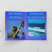 Australian Emu And Koala, Birthday Karte (Innenseite)