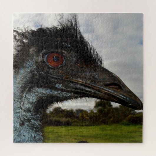 Australian Emu Face Closeup, Puzzle (Vertikal)