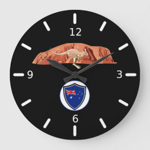 Australian flag large clock große wanduhr