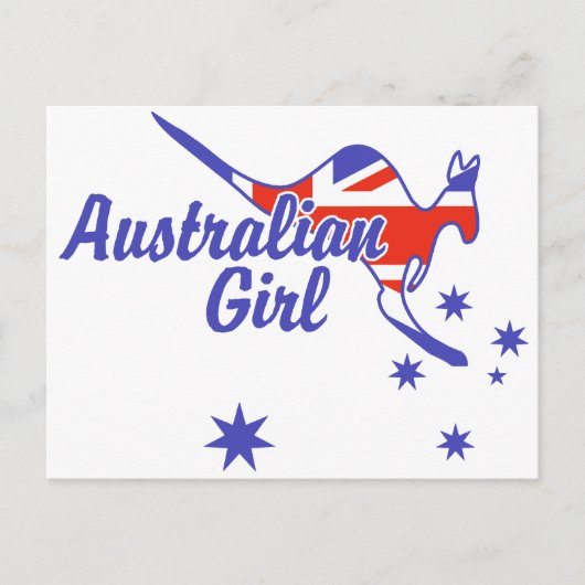 Australian Girl Postkarte (Vorderseite)