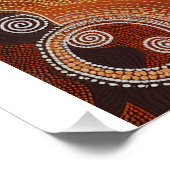 Australian Iguana Lizard Wildlife Scene Poster (Ecke)