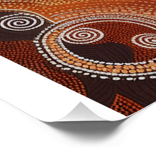 Australian Iguana Lizard Wildlife Scene Poster (Ecke)