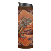 Australian Iguana Lizard Wildlife Scene Thermosbecher (Nach rechts gedreht)