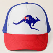 Australian Kangaroo Hat Truckerkappe (Vorderseite)
