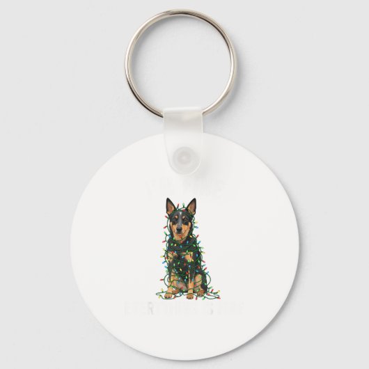 Australian Kele Christmas I'm Fine Everything Is F Schlüsselanhänger (Vorderseite)