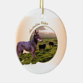 Australian Kelpie Art Gifts Keramik Ornament (Rechts)