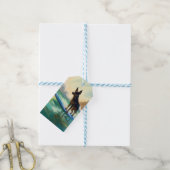 Australian Kelpie Beach Surfing Painting Geschenkanhänger (Mit Garn)