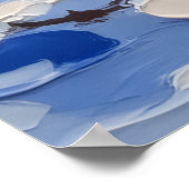 Australian Kelpie Christmas Boat Holiday Poster (Ecke)