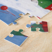 Australian Kelpie Christmas Festive Snow Scene Puzzle (Seite)