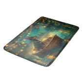 Australian Kelpie Christmas Festive Voyage Badematte (Schrägansicht)