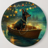 Australian Kelpie Christmas Festive Voyage Button (Vorderseite)