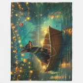 Australian Kelpie Christmas Festive Voyage Fleecedecke (Vorderseite)