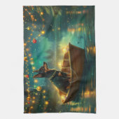 Australian Kelpie Christmas Festive Voyage Geschirrtuch (Vertikal)