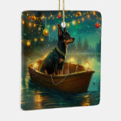 Australian Kelpie Christmas Festive Voyage Keramikornament (Rechts)