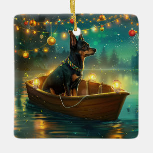 Australian Kelpie Christmas Festive Voyage Keramikornament