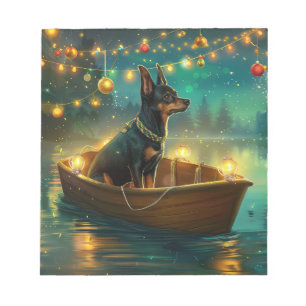 Australian Kelpie Christmas Festive Voyage Notizblock