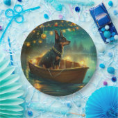 Australian Kelpie Christmas Festive Voyage Pappteller (Party)