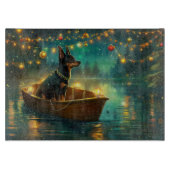 Australian Kelpie Christmas Festive Voyage Schneidebrett (Vorderseite)
