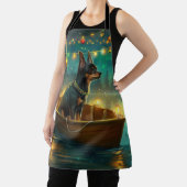 Australian Kelpie Christmas Festive Voyage Schürze (InSitu)