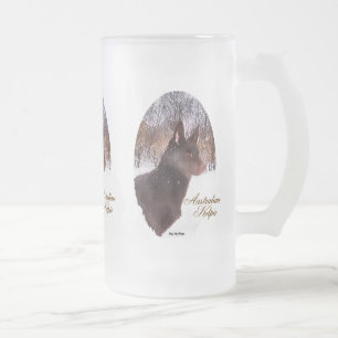 Australian Kelpie Christmas Geschenke Mattglas Bierglas