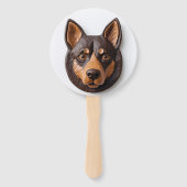 Australian Kelpie Dog 3D Inspiriert Fächer (Vorderseite)