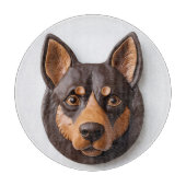 Australian Kelpie Dog 3D Inspiriert Schneidebrett (Vorderseite)