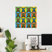 Australian Kelpie Dog Cartoon Pop-Art Poster (Heimbüro)