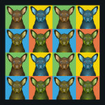 Australian Kelpie Dog Cartoon Pop-Art Poster<br><div class="desc">Australian Kelpie Cartoon Pop-Art</div>