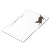 Australian Kelpie Dog Notizblock (angewinkelt)