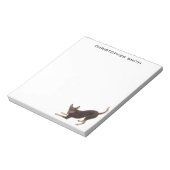 Australian Kelpie Dog Notizblock (Rotiert)