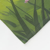 Australian Kelpie Dog Spring Flowers Malerei Fleecedecke (Ecke)