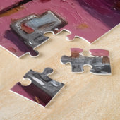 Australian Kelpie Dog Valentine's Day Pink Ute Puzzle (Seite)