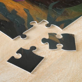 Australian Kelpie Dog Whimsical Halloween Painting Puzzle (Seite)