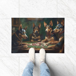 Australian Kelpie Dogs Poker Art Fußmatte