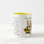 Australian Kelpie Gifts, Australian Kelpie Gifts Zweifarbige Tasse (Mittel)