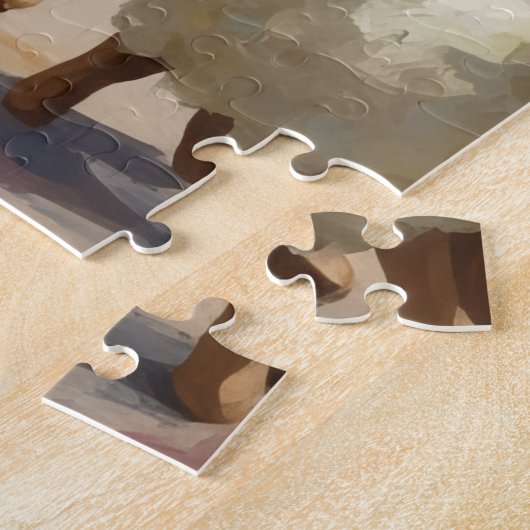 Australian Kelpie Herding Christmas Art Puzzle (Seite)