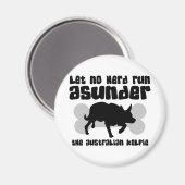 Australian Kelpie Herding Magnet (Vorderseite/Rückseite)