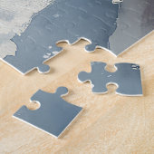 Australian Kelpie in Sledge Let it Snow Christmas Puzzle (Seite)