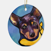 AUSTRALIAN KELPIE KERAMIK ORNAMENT (Links)