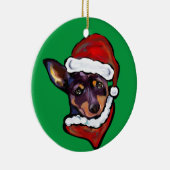 AUSTRALIAN KELPIE KERAMIK ORNAMENT (Rechts)