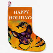 AUSTRALIAN KELPIE KLEINER WEIHNACHTSSTRUMPF (Vorderseite)