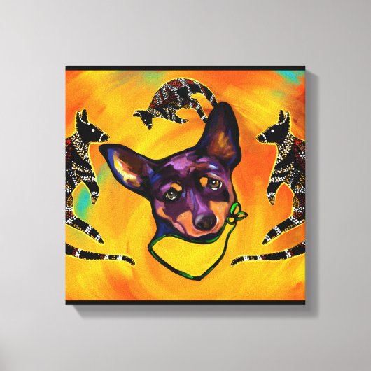 AUSTRALIAN KELPIE LEINWANDDRUCK (Vorderseite)