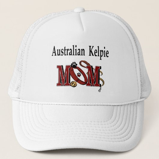 Australian Kelpie Mama Hat Truckerkappe (Vorderseite)