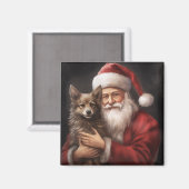 Australian Kelpie mit Weihnachten im Weihnachtsman Magnet (Vorderseite/Rückseite)