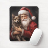 Australian Kelpie mit Weihnachten im Weihnachtsman Mousepad (Mit Mouse)