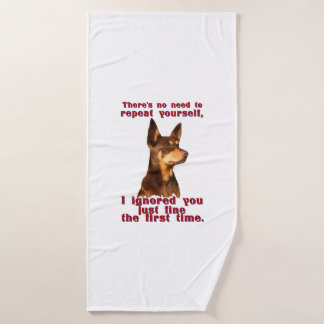 Australian Kelpie - Sie brauchen sich nicht zu wie Badehandtuch