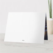 Australian Kelpie Snowy Sleigh Weihnachtsdekor Karte (Rückseite)