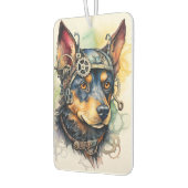 Australian Kelpie Steampunk Hund Autolufterfrischer (Links)