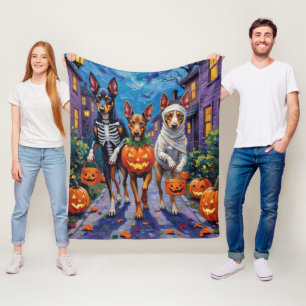 Australian Kelpie Trick-or-Treating Halloween Fleecedecke