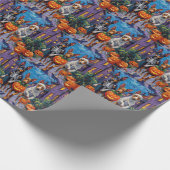 Australian Kelpie Trick-or-Treating Halloween Geschenkpapier (Ecke)